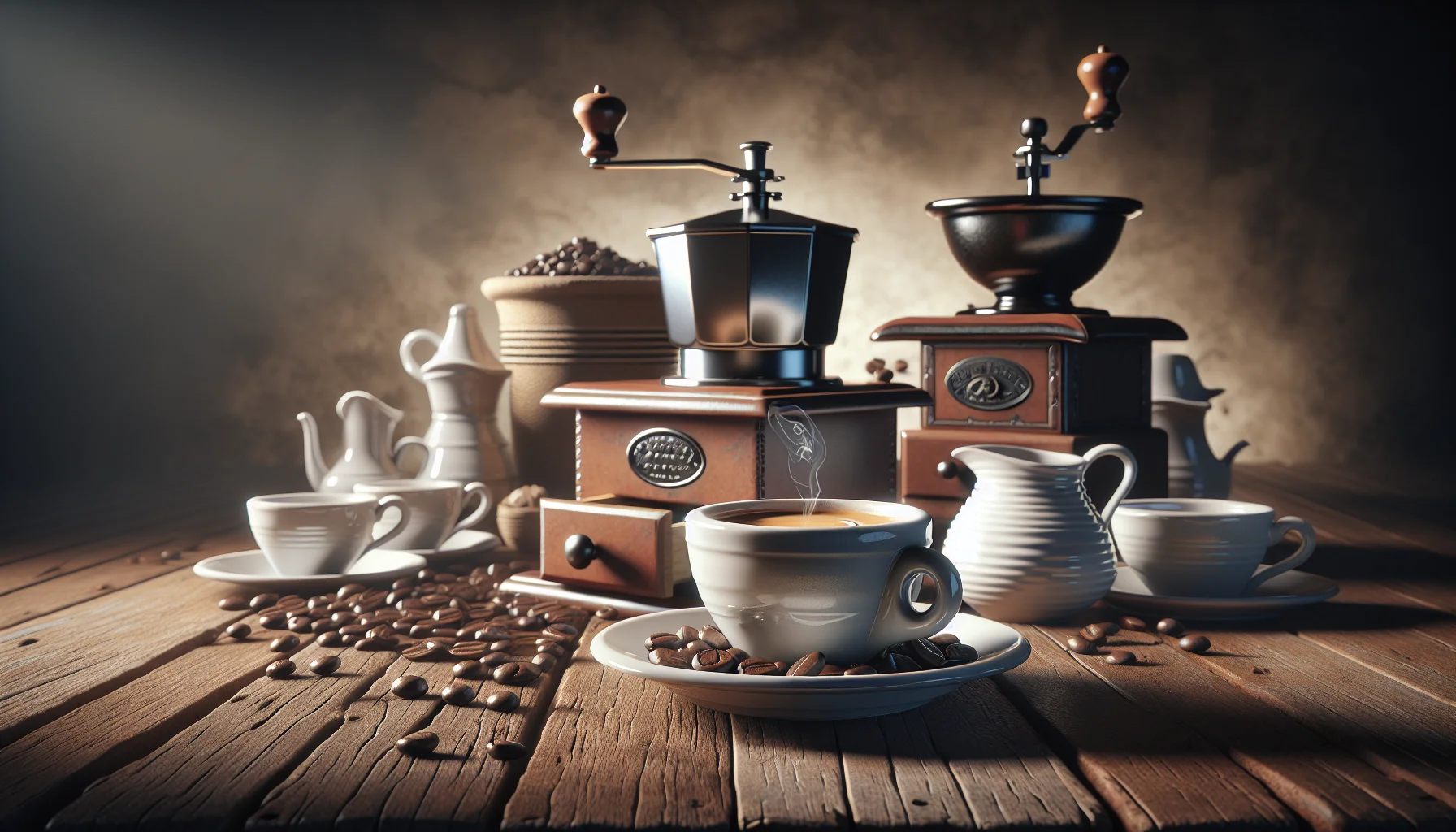 Изображение чашки кава illy із середнім вмістом кофеїну на столе в итальянском кафе