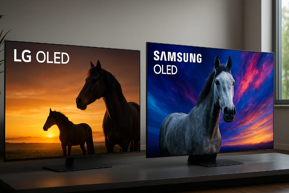OLED телевізори LG і Samsung показують різне зображення в одній кімнаті