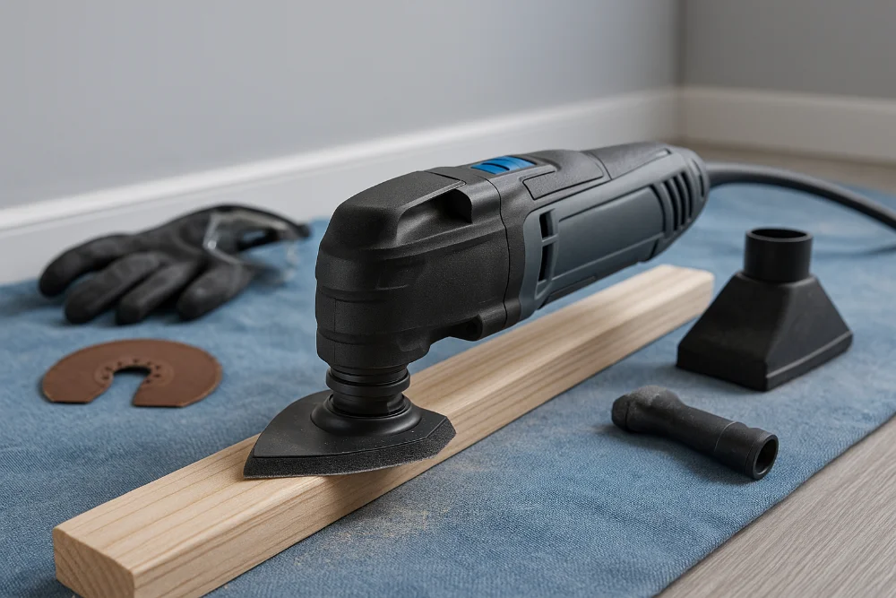 Багатофункціональний реноватор з насадками для різання та шліфування