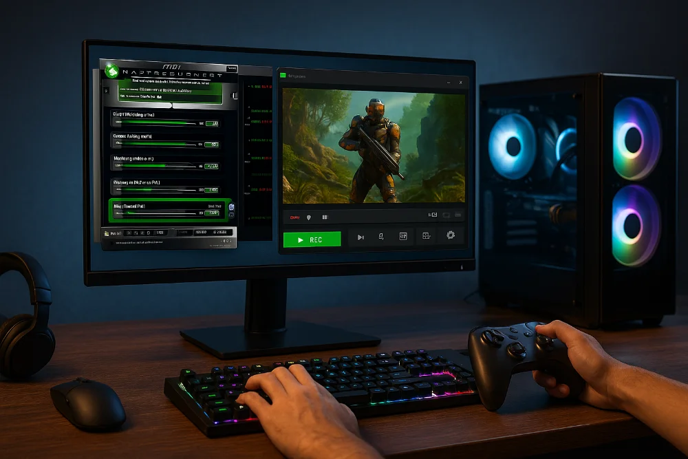 Ігровий ПК із моніторингом FPS та утилітами оптимізації для геймерів