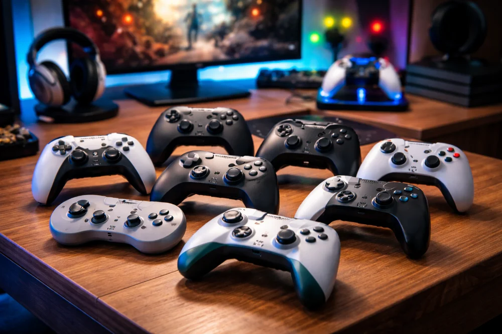 Порівняння сучасних геймпадів для ПК, PlayStation і Xbox у реальному ігровому сетапі