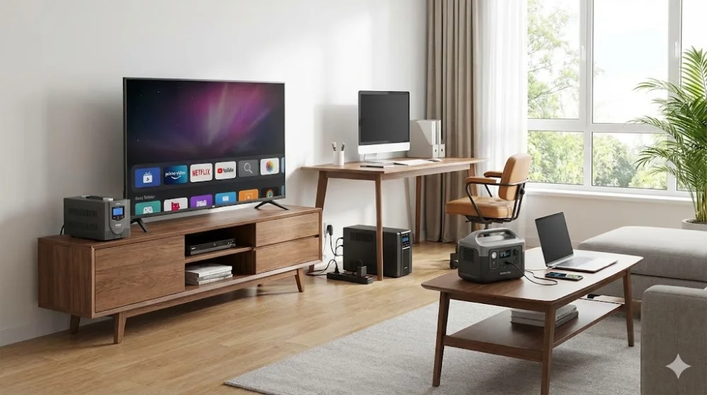 Використання ДБЖ для техніки та портативної зарядної станції в сучасному інтер'єрі будинку