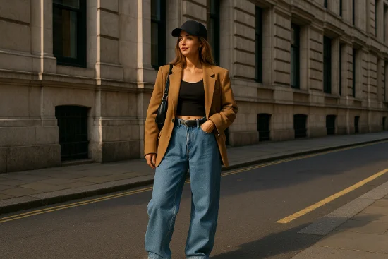 Мішкуваті джинси — хіт сезону: тренди осені та кращі образи для натхнення