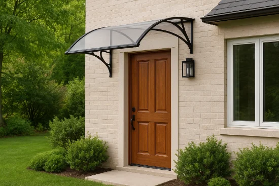 Як вибрати козирок для вхідних дверей: поради, види та матеріали
