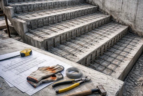 Армування бетонних сходів: що потрібно знати