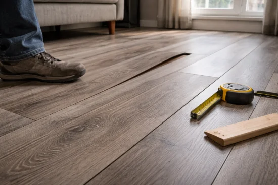 Що робити, якщо ламінат скрипить або здувся