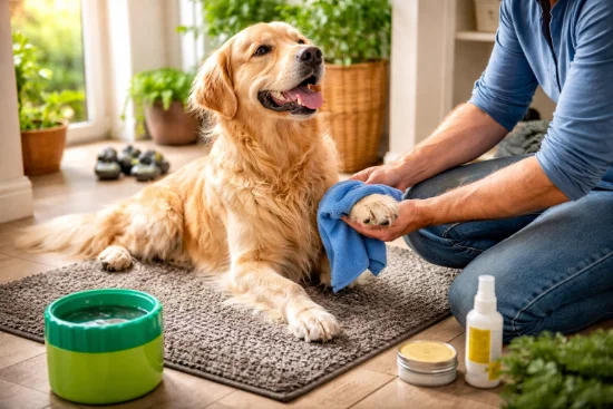 Догляд за лапами собаки після прогулянки: повний гайд для власників