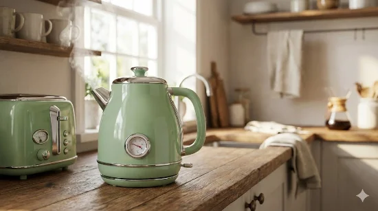 Електрочайники у ретро-стилі: огляд найкращих дизайнерських рішень