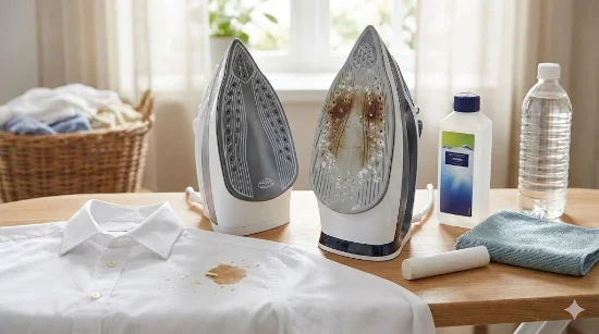 Що робити, якщо праска залишає плями на одязі