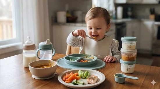 Скільки має їсти дитина: порції за віком