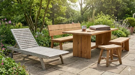 Дерев’яні садові меблі: які породи дерева найвитриваліші