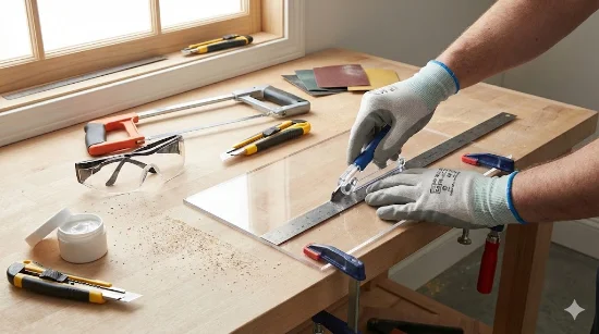 Як правильно різати оргскло вручну: інструменти, безпека, обробка зрізу