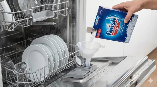 Сіль для посудомийної машини: навіщо вона потрібна та як часто її засипати