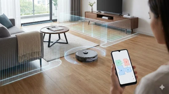 Як налаштувати зони прибирання для робота пилососа