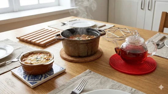 Підставки під гаряче: які матеріали найкращі