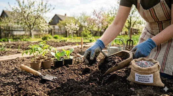 Як удобрювати грунт перед посадкою овочів навесні