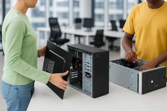 Порівняння форм-факторів корпусів: Mini-ITX, Micro-ATX, ATX