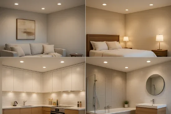 Як вибрати точкові світильники для кожної кімнати: поради та приклади