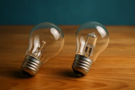 У чому різниця між лампою розжарювання і галогенною?