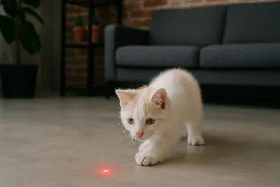 Лазерна указка для кота: гра чи стрес?