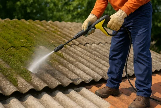 Як швидко очистити шифер від бруду та моху