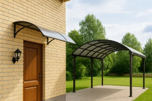 У чому різниця між козирком і навісом?