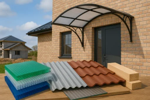 Які існують матеріали для навісів і козирків 