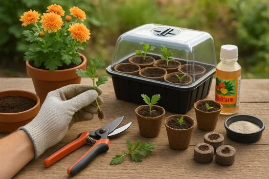 Розмножуємо хризантеми восени: метод живцювання