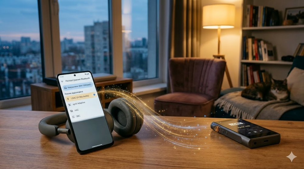 Вибір Bluetooth-кодеків для якісного звуку в навушниках