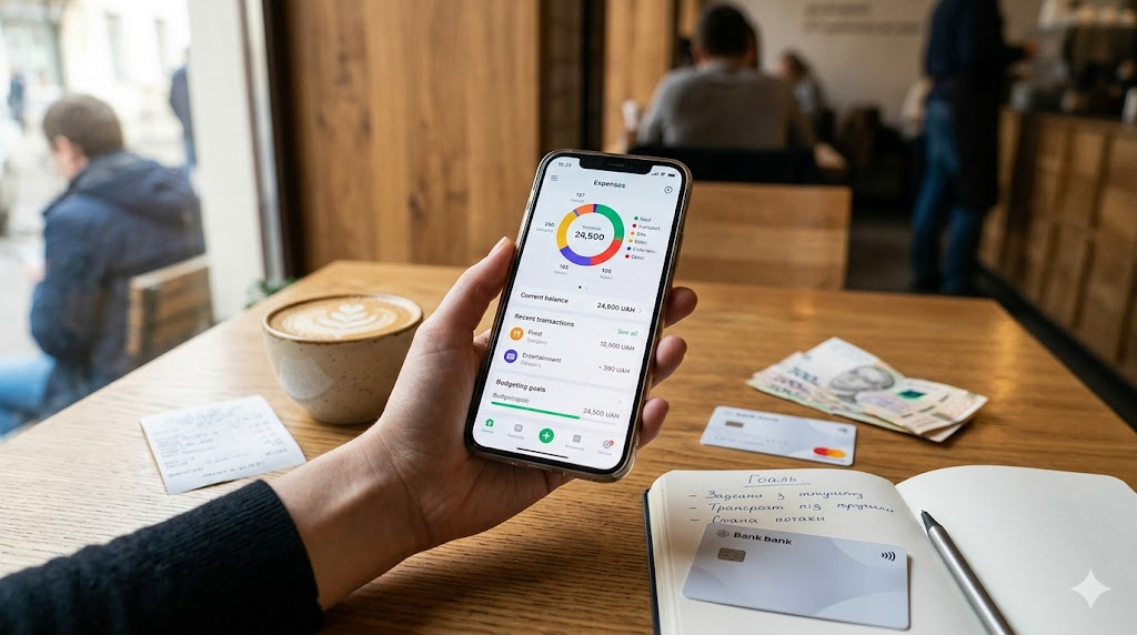 Контроль особистих фінансів через мобільний додаток