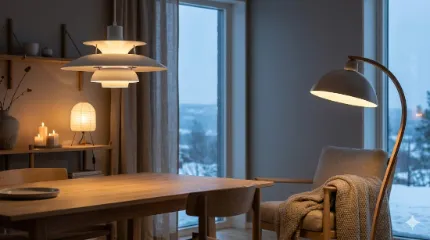 Освітлення у стилі сканди: простота, світло і текстури