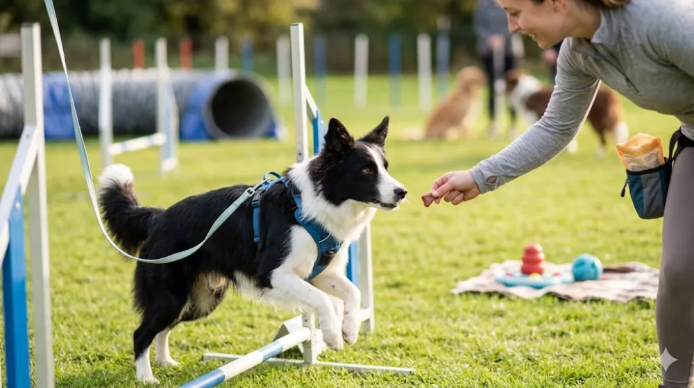 Найрозумніші породи собак: бордер-коллі на тренуванні
