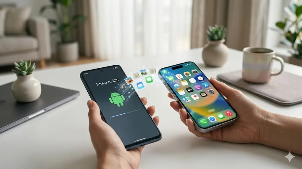 Перенесення даних з Android на iPhone: візуальна інструкція