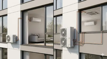 Спліт vs мульти-спліт система: ключові відмінності, плюси та мінуси