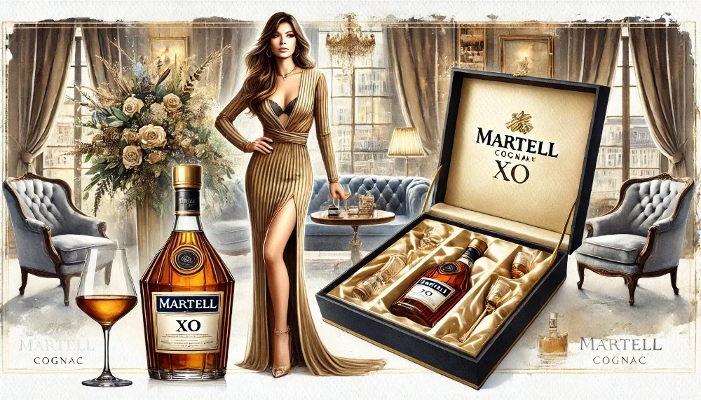 Коньяк Martell у подарунковій коробці