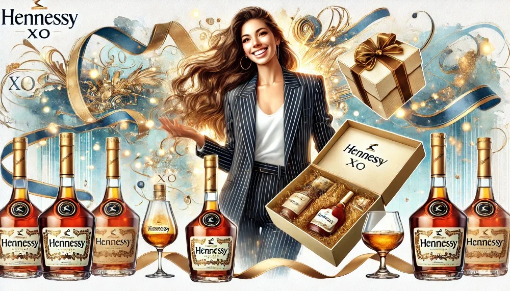 Коньяк Hennessy у розкішній подарунковій коробці Коньяк Hennessy у розкішній подарунковій коробці