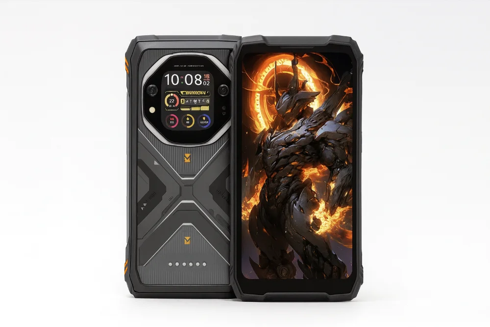 Смартфон Blackview Oscal Tank 1 с круглым внешним дисплеем и защищенным корпусом