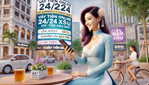 Vay tiền online 24/24 hỗ trợ nợ xấu