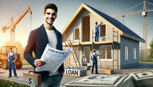 Vay tiền lãi suất thấp xây nhà