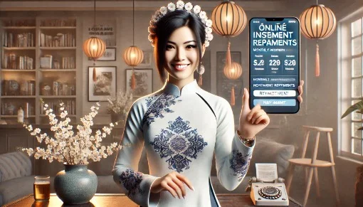 App vay tiền online trả góp hàng tháng