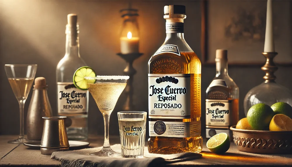 Коктейль з текіли Jose Cuervo Especial Reposado Коктейль з Jose Cuervo Especial Reposado та лаймовим шматочком