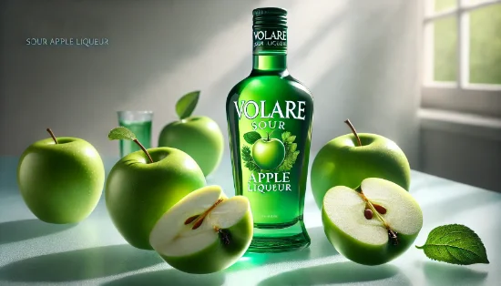 Смак кислих яблук: Лікер Volare Sour Apple як ідеальний інгредієнт для коктейлів та десертів