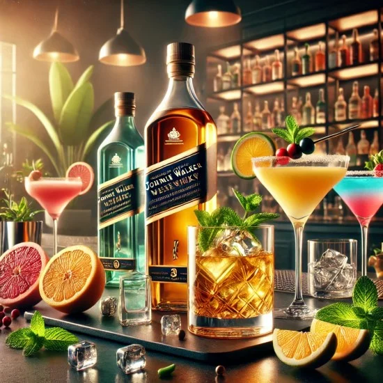 Як приготувати коктейлі та з чим змішувати віскі Johnnie Walker