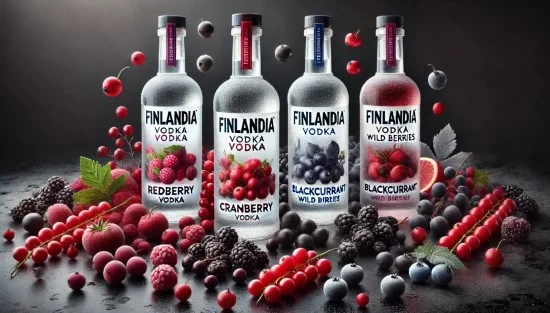 Горілка Finlandia із ягідними смаками: Redberry, Cranberry, Blackcurrant та Wild Berries