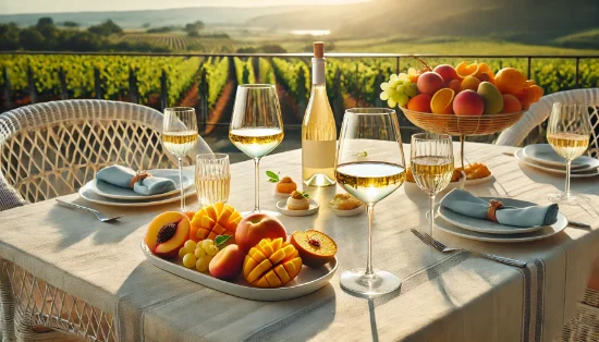 Білі напівсухі та напівсолодкі вина бренду Шато Чізай: Pinot Grigio та Moscato