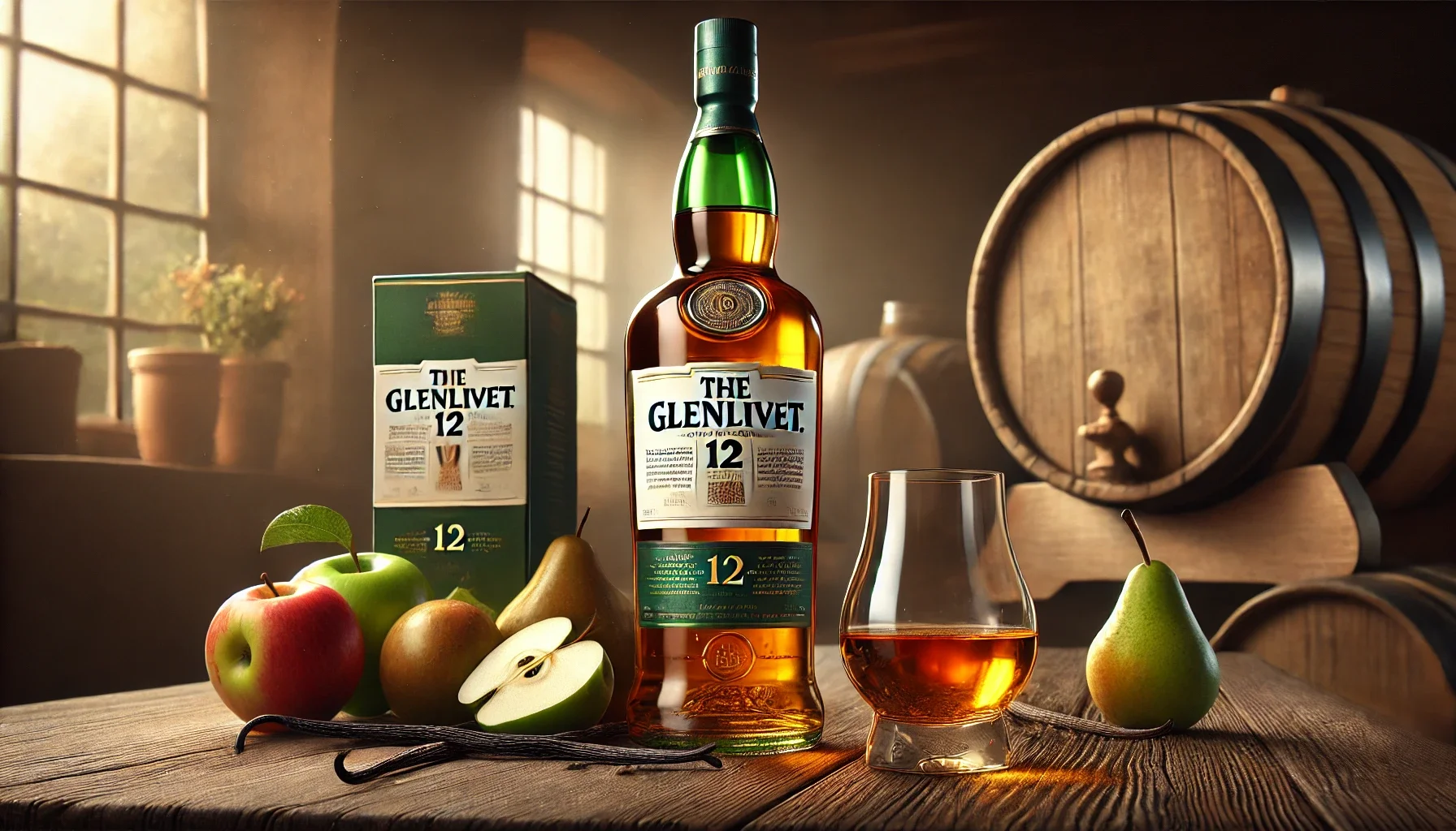 Glenlivet 12 Year Old: Легендарний односолодовий віскі з глибиною смаку та витримкою