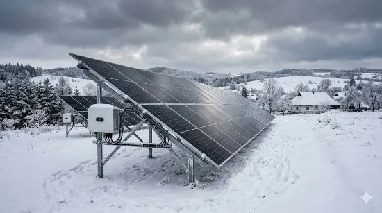 Чи працюють сонячні панелі взимку та в хмарну погоду: руйнуємо головні міфи