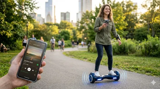 Як налаштувати Bluetooth на гіроскутері і слухати музику під час їзди