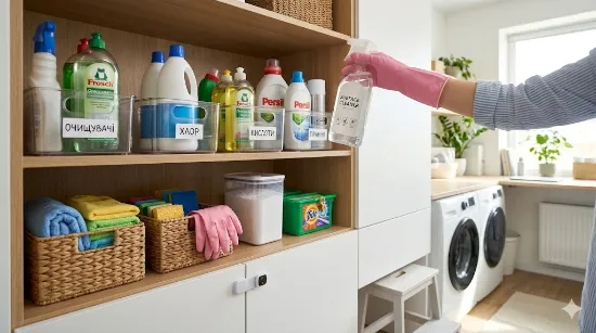 Як правильно зберігати побутову хімію вдома